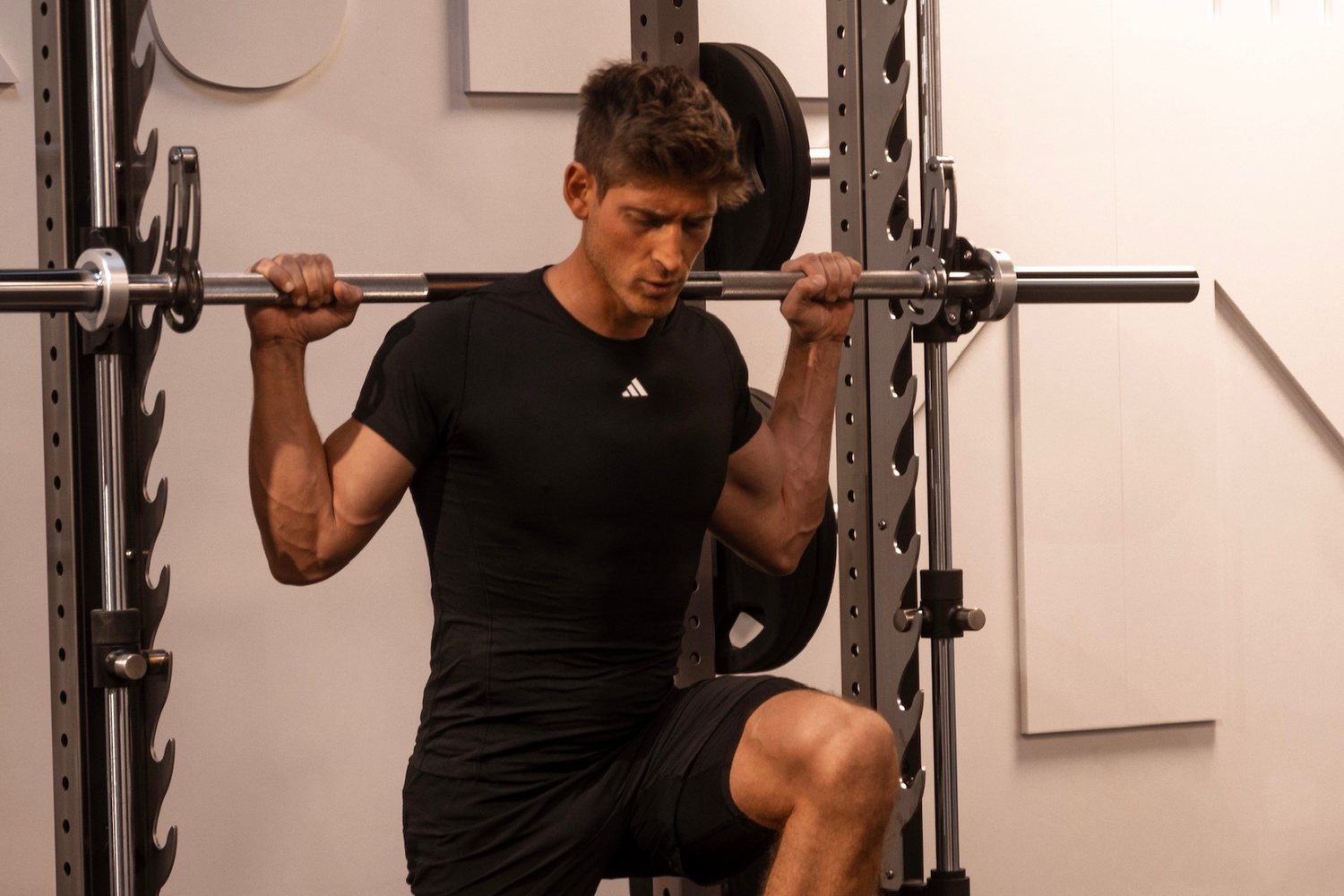 Chris Curtis beim Training im Gym